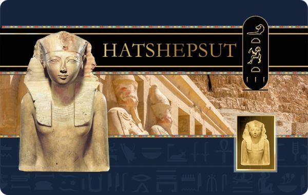 3.000 Francs Tschad Hatshepsut Coincard Gold