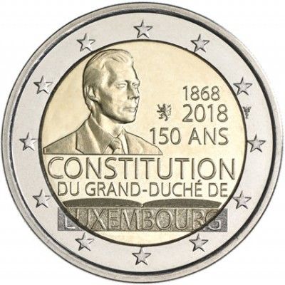 2 € Luxemburg "150 J. Luxemburger Verfassung" 2018 CN bfr