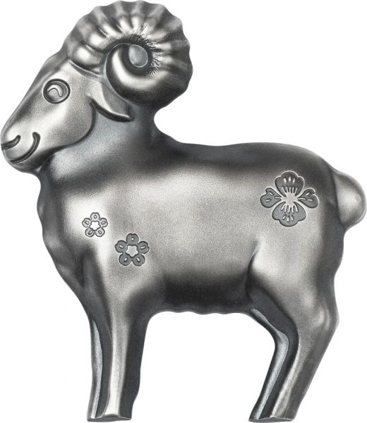 1000 Togrog Mongolei Jahr d. Schafes - Jahr d. Ziege 2027 Ag AF