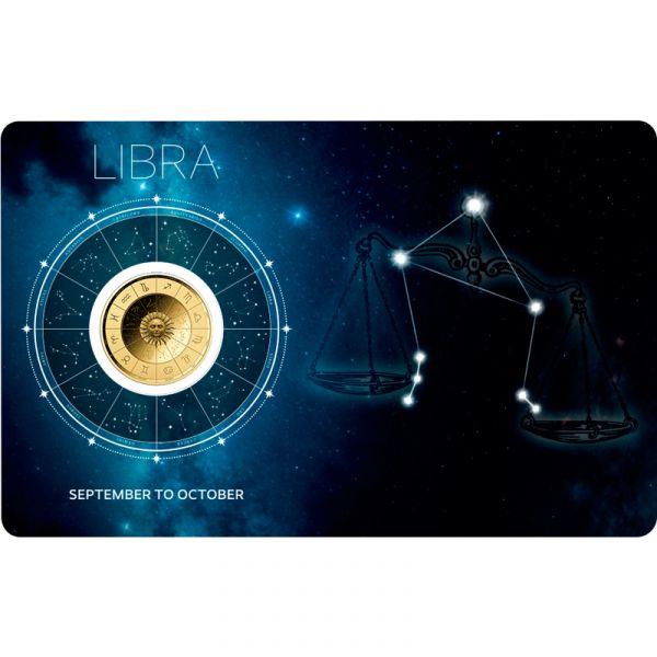 Zodiac Signs "Waage" Goldcard