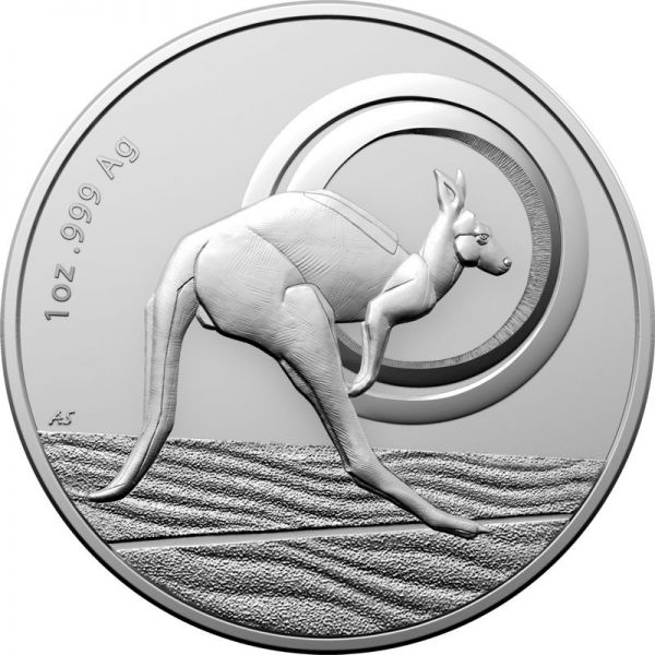 1 Dollar Australien RAM Känguru 2021 Kapsel Silber St