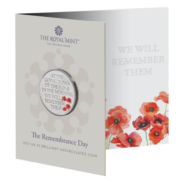 5 Pfund Großbritannien Remembrance Day 2021 CN St