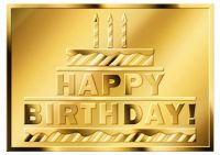 3.000 Francs Tschad Happy Birthday Torte Gold 3.000 Francs Tschad Happy Birthday Torte Gold