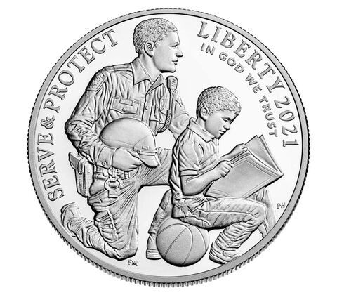 1 Dollar USA Nat. Strafverfolgungsmuseum 2021 Silber PP