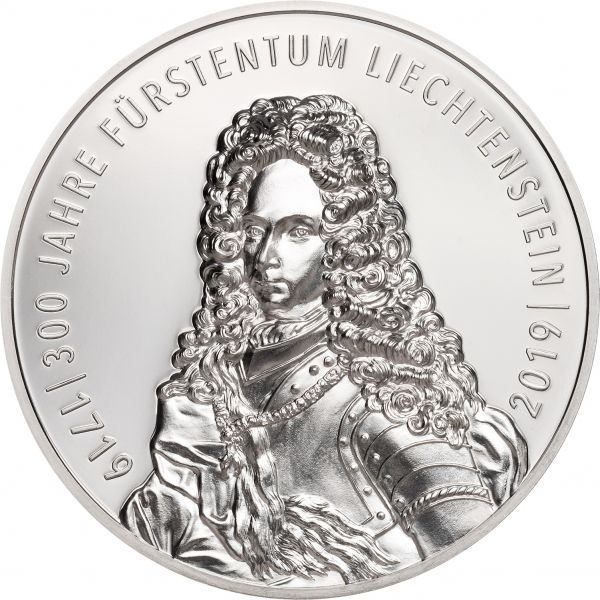 DEUTSCHER MÜNZEXPRESS 300 Jahre Liechtenstein Sammlermünze Silber