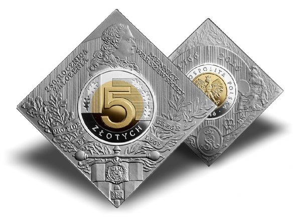 5 Zloty Polen "250 Jahre Warschau Mint" 2016 Silber PP