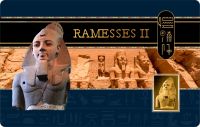 3.000 Francs Tschad Ramesses II Coincard Gold 3.000 Francs Tschad Ramesses II Coincard Gold