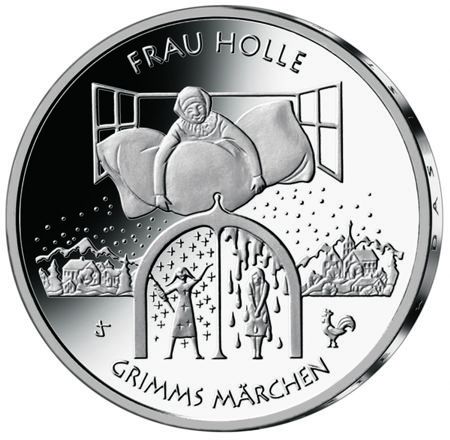 20 Euro DE Frau Holle - Grimms Märchen 2021 Silber PP -F-