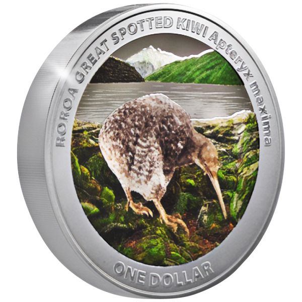 1 Dollar Neuseeland Kiwi 2024 Silber PP farbig