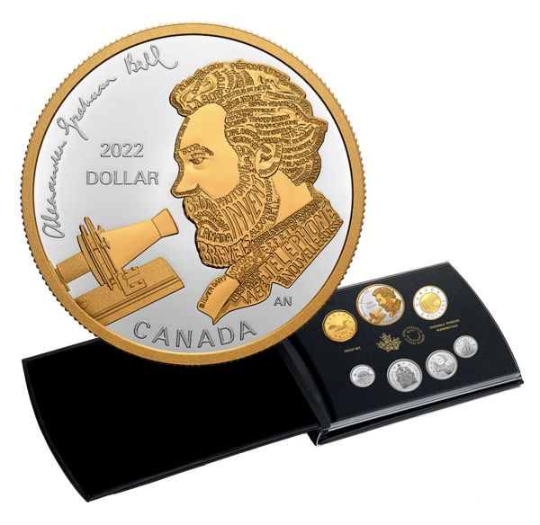 4,90 Dollars Kanada Alexander Graham Bell 2022 Silber PP