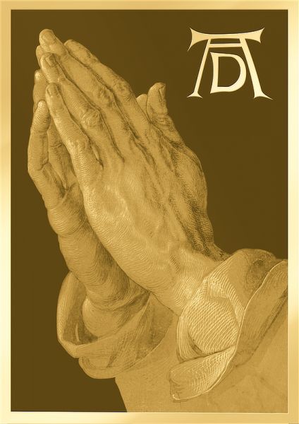 3.000 Francs Tschad Albrecht Dürer I Betende Hände CC Gold