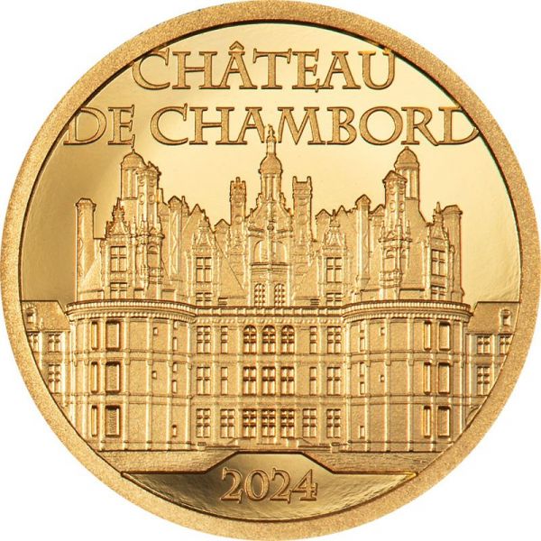 5 Dollars Cook Islands Château De Chambord 2024 Gold PP