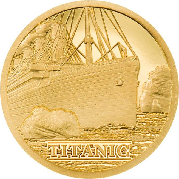 5 Dollars Cook Islands Titanic 2022 Gold PP