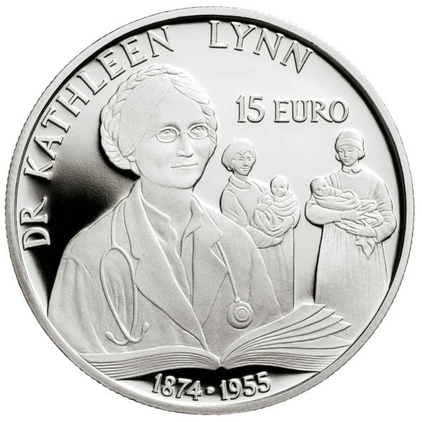 15 Euro Irland Dr. Kathleen Lynn - Kinderärztin 2022 Silber PP