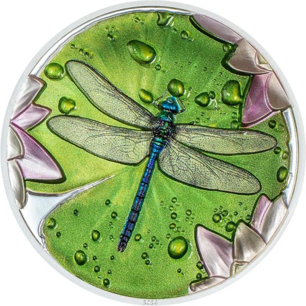 5 Dollar Palau Lily Pad Dragonfly - Libelle 2024 Silber PP