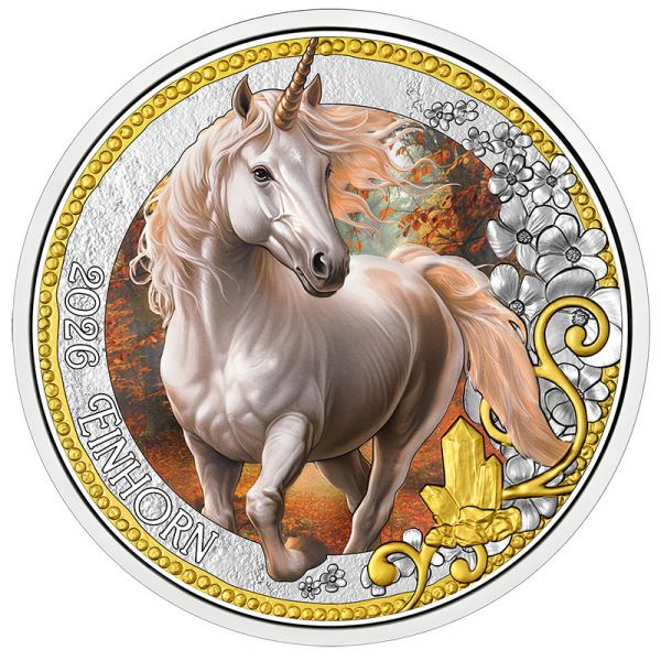 3 Euro Österreich Fabelwesen - Das Einhorn 2026 vz