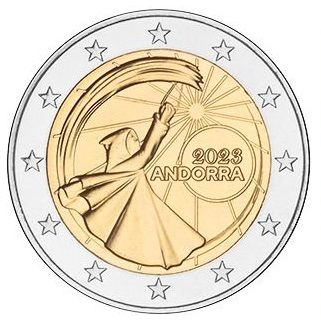 2 Euro Andorra Feste d. Sommersonnenwende 2023 CN St Blister