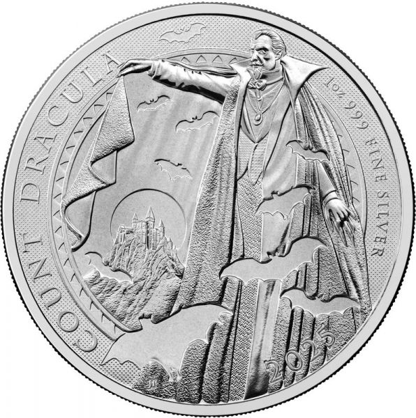 2 Pfund Großbritannien Graf Dracula Silber St 1oz