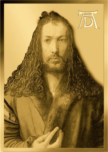 3.000 Francs Tschad Albrecht Dürer III Selbstbildnis CC Gold