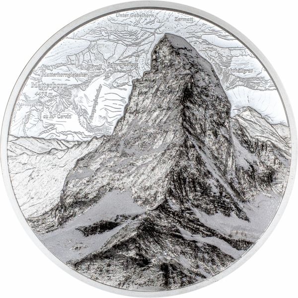 5 CHF Schweiz Matterhorn 2025 Silber PP