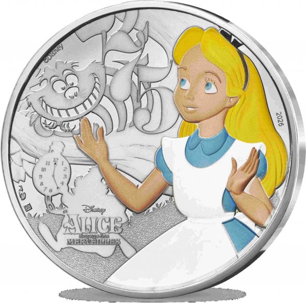10 Euro Frankreich Alice im Wunderland 2026 Blister Silber St