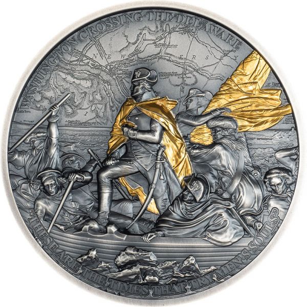 10 Dollars Cook Islands Forging of Independence Delaware Ag AF