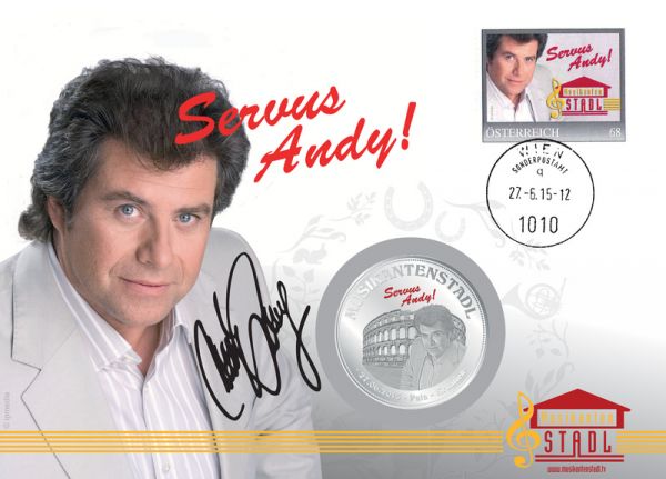 Numisbrief: Musikantenstadl "Servus Andy" 2015