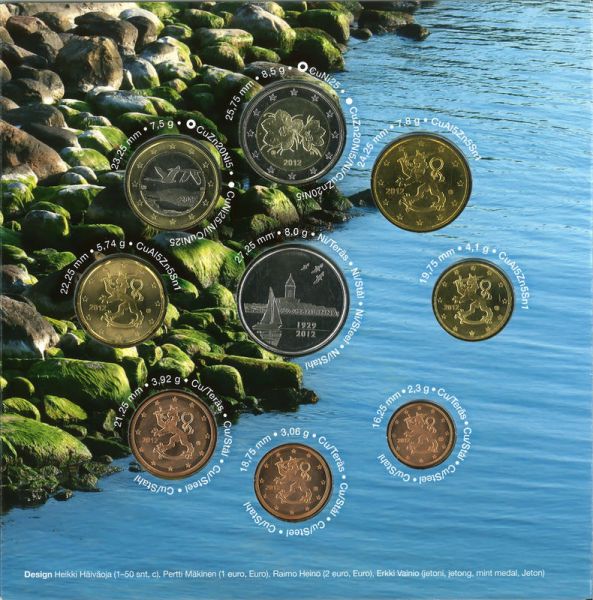 3,88 Euro Finnland Kurssatz KMS Rahasarja 2012 CN St