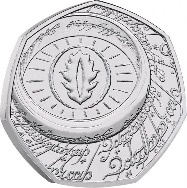 50 Pence GB Herr der Ringe - Der Eine Ring 2026 CN St Blister