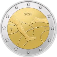 2 Euro 100 J. Finnland Schweden Leichtathletikspiele 2025 CN bfr 2 Euro 100 J. Finnland Schweden Leichtathletikspiele 2025 CN bfr