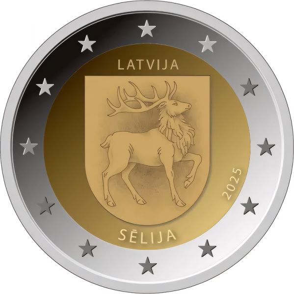 2 Euro Lettland Regionen Lettlands - Sēlija 2025 CuNi bfr