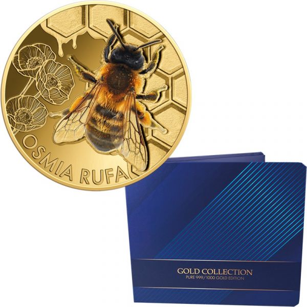 10 x 3.000 Francs Tschad Wunderwelt der Bienen Gold