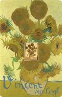 3.000 Francs Tschad Vincent Van Gogh Sonnenblumen CC Au 3.000 Francs Tschad Vincent Van Gogh Sonnenblumen CC Au