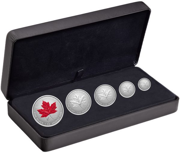 15 Dollar Kanada Maple Leaf Fractional Set 2025 Silber PP