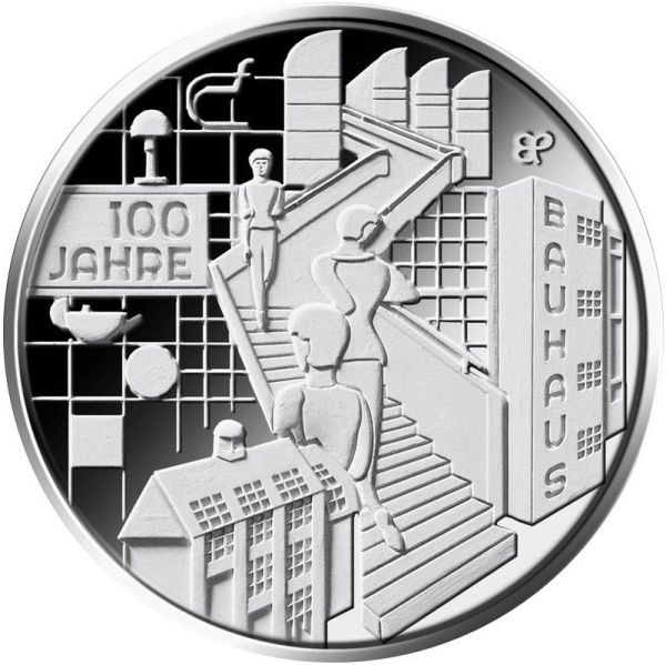 20 € DE "100 Jahre Bauhaus" 2019 Silber St -J-