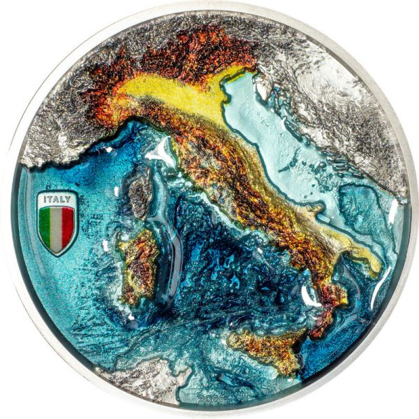 10 Dollars Cook Islands Repubblica Italiana 2025 Silber PP