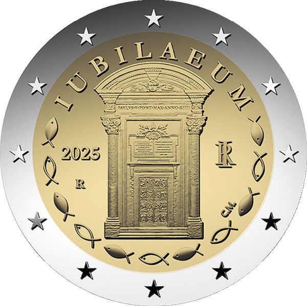 2 Euro Italien Jubiläum 2025 CuNi bfr