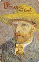 3.000 Francs Tschad Vincent van Gogh IV Selbstbildnis CC Au 3.000 Francs Tschad Vincent van Gogh IV Selbstbildnis CC Au