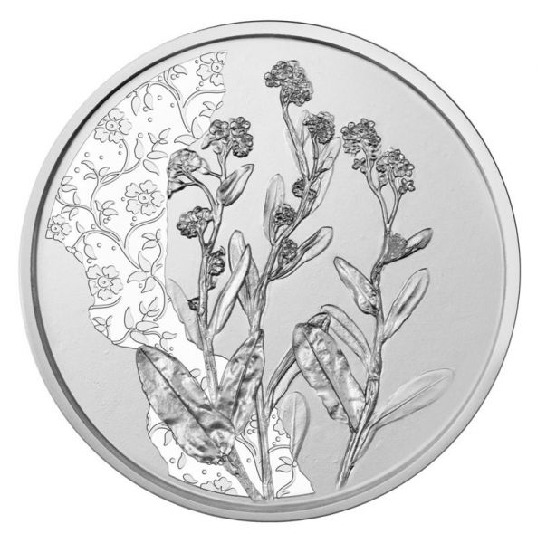 10 Euro Österreich Das Vergissmeinnicht 2023 Silber hgh