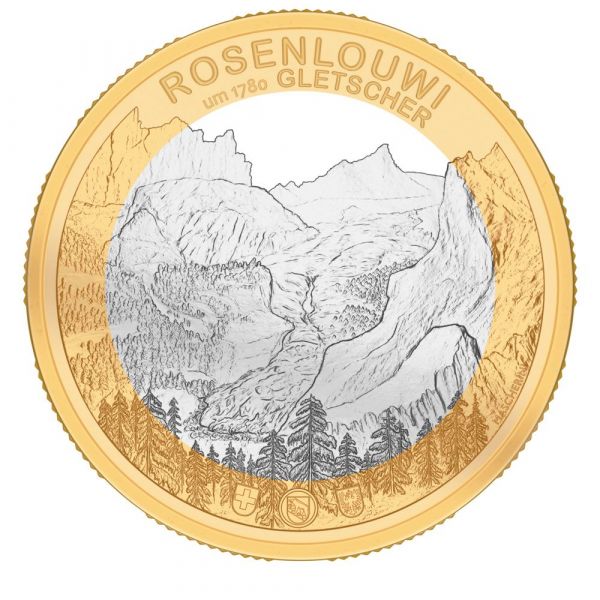 10 CHF Schweiz Rosenlauigletscher 2023 CuNi PP