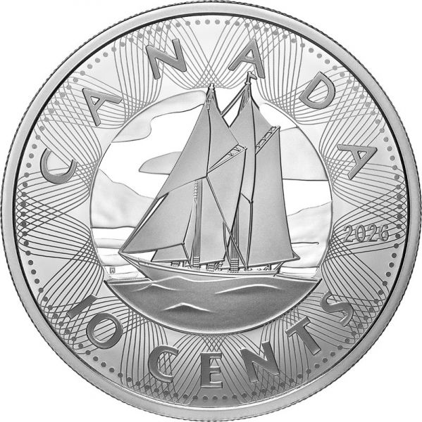 10 Cents Kanada Multilayerd Bluenose 2026 Silber PP