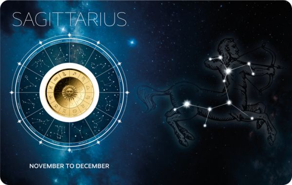 3.000 Francs Tschad Zodiac Signs "Schütze" Gold