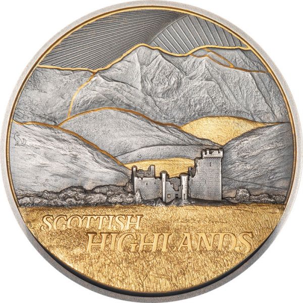 10 Dollars CO Golden Landscapes Scottish Highlands Silber PP