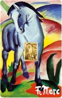 3.000 Francs Tschad Franz Marc Blaues Pferd I Coincard Gold 3.000 Francs Tschad Franz Marc Blaues Pferd I Coincard Gold