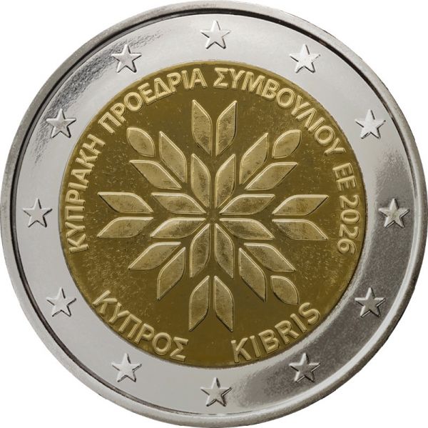 2 Euro Zypern EU-Ratspräsidentschaft 2026 CN bfr