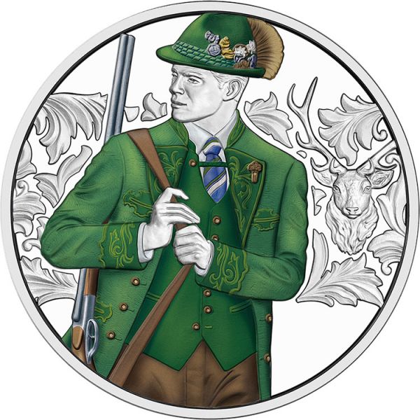 10 Euro Österreich Anpirschen - Horn 2026 Silber PP