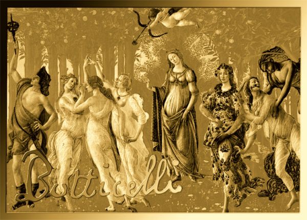 3.000 Francs Tschad Botticelli III Primavera Frühling CC Gold