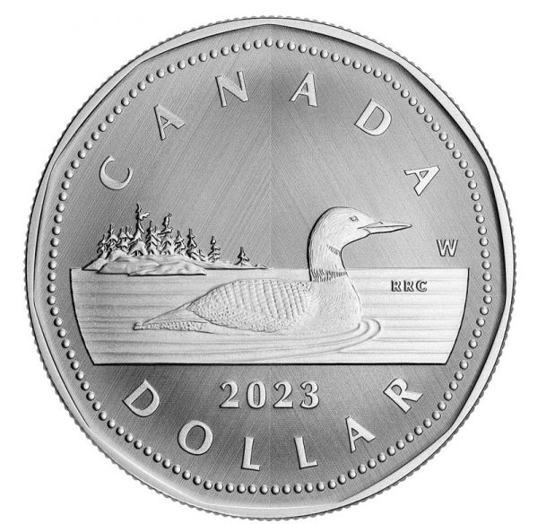 1 Dollar Kanada Eistaucher Loonie 2023 Silber St