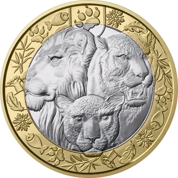 5 Euro Frankreich Tiere der Welt - Feline 2026 CN St