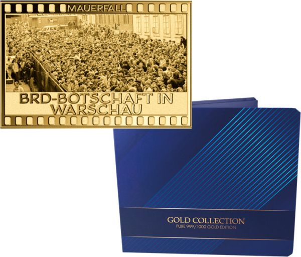 10x 3.000 Francs Tschad 35 Jahre Mauerfall Gold #4